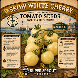SNOW WHITE CHERRY TOMATO x 15+ seeds