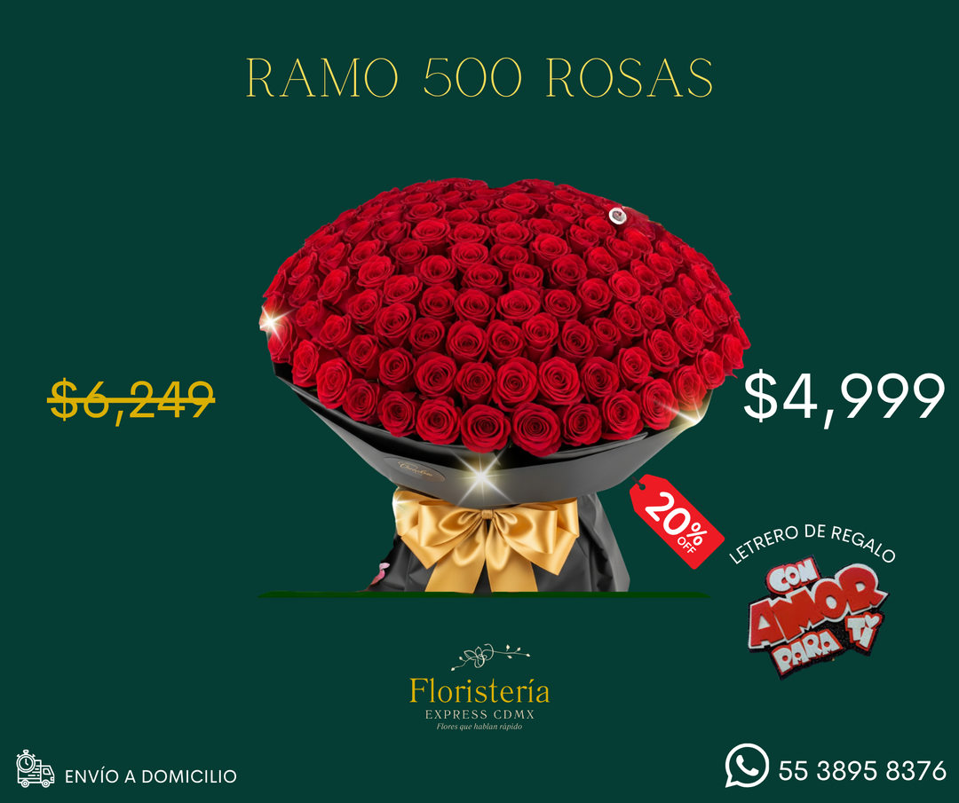 Ramo 500 rosas