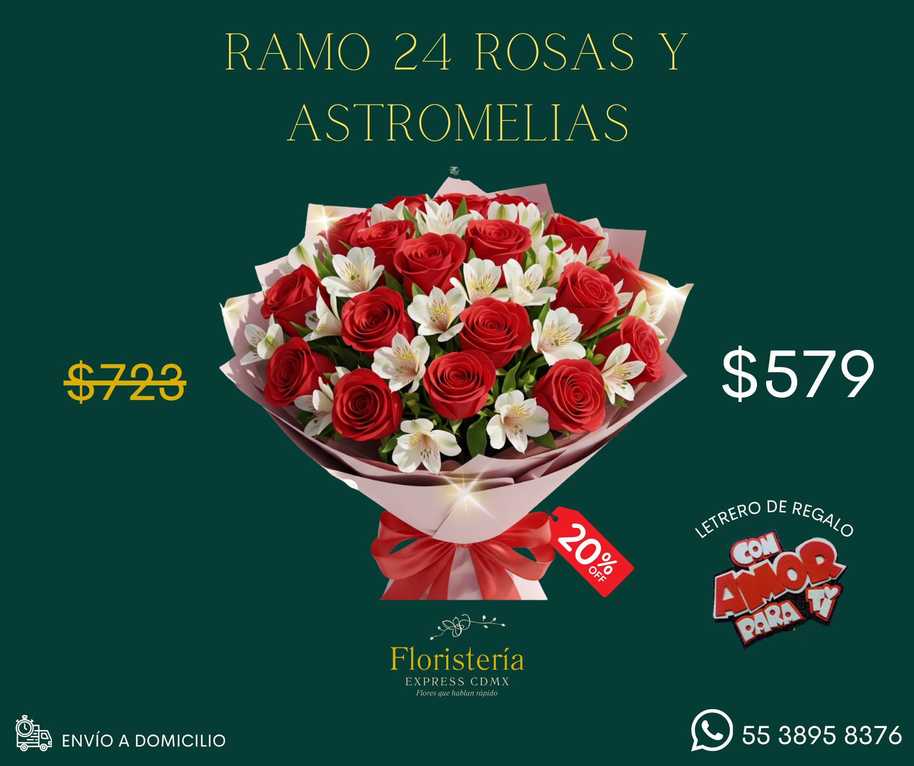 Ramo 24 rosas y astromelias_0