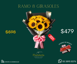 Ramo 8 girasoles