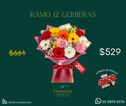 Ramo 12 gerberas