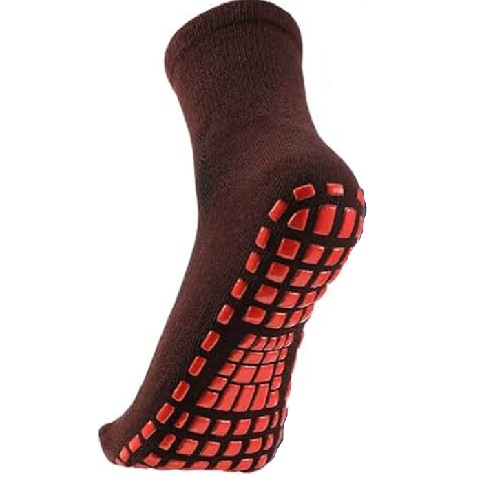 Anti-Slip Socks XL - Brown_0