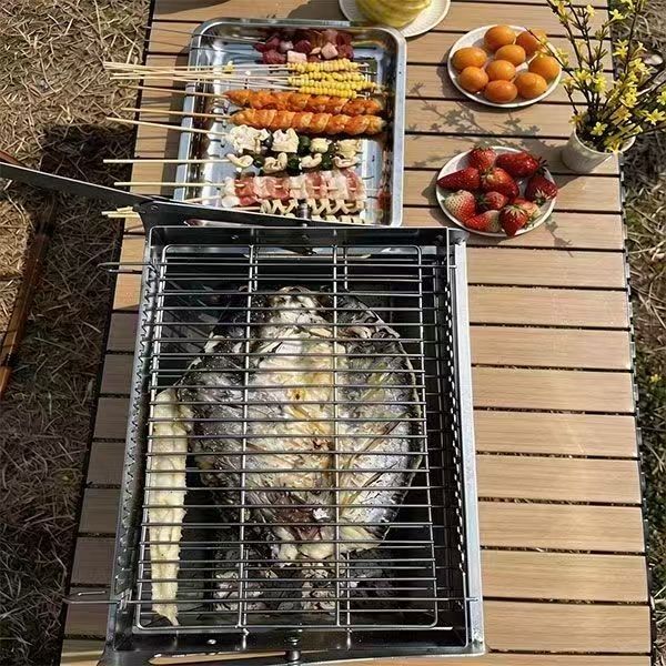 🔥🔥 FOLDABLE ROTATING BBQ GRILL 🔥🔥_1