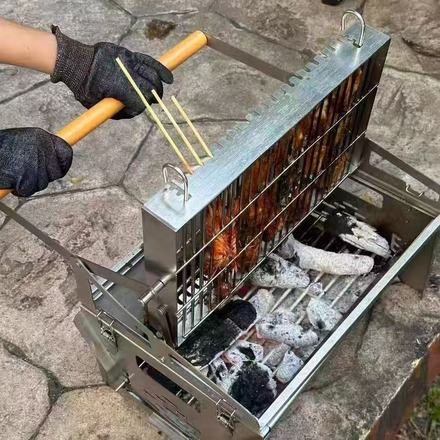 🔥🔥 FOLDABLE ROTATING BBQ GRILL 🔥🔥_2