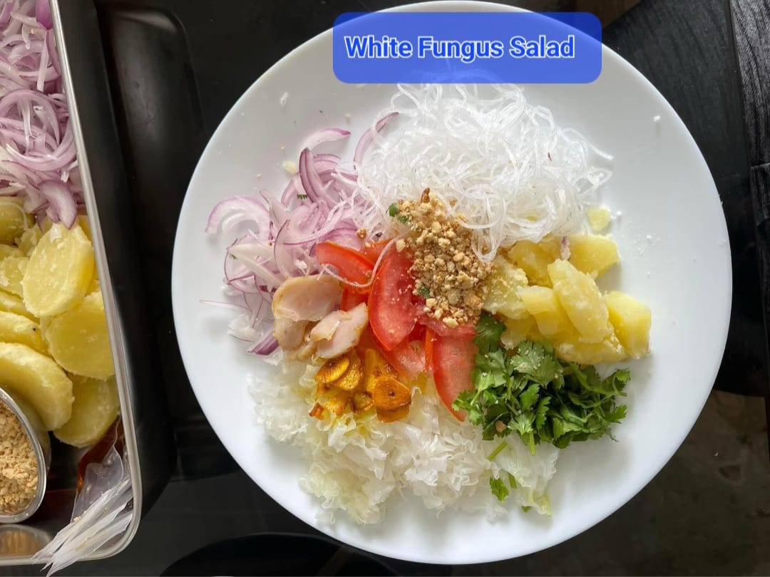 ကျောက်ပွင့်သုပ် (White Fungus Salad)_0