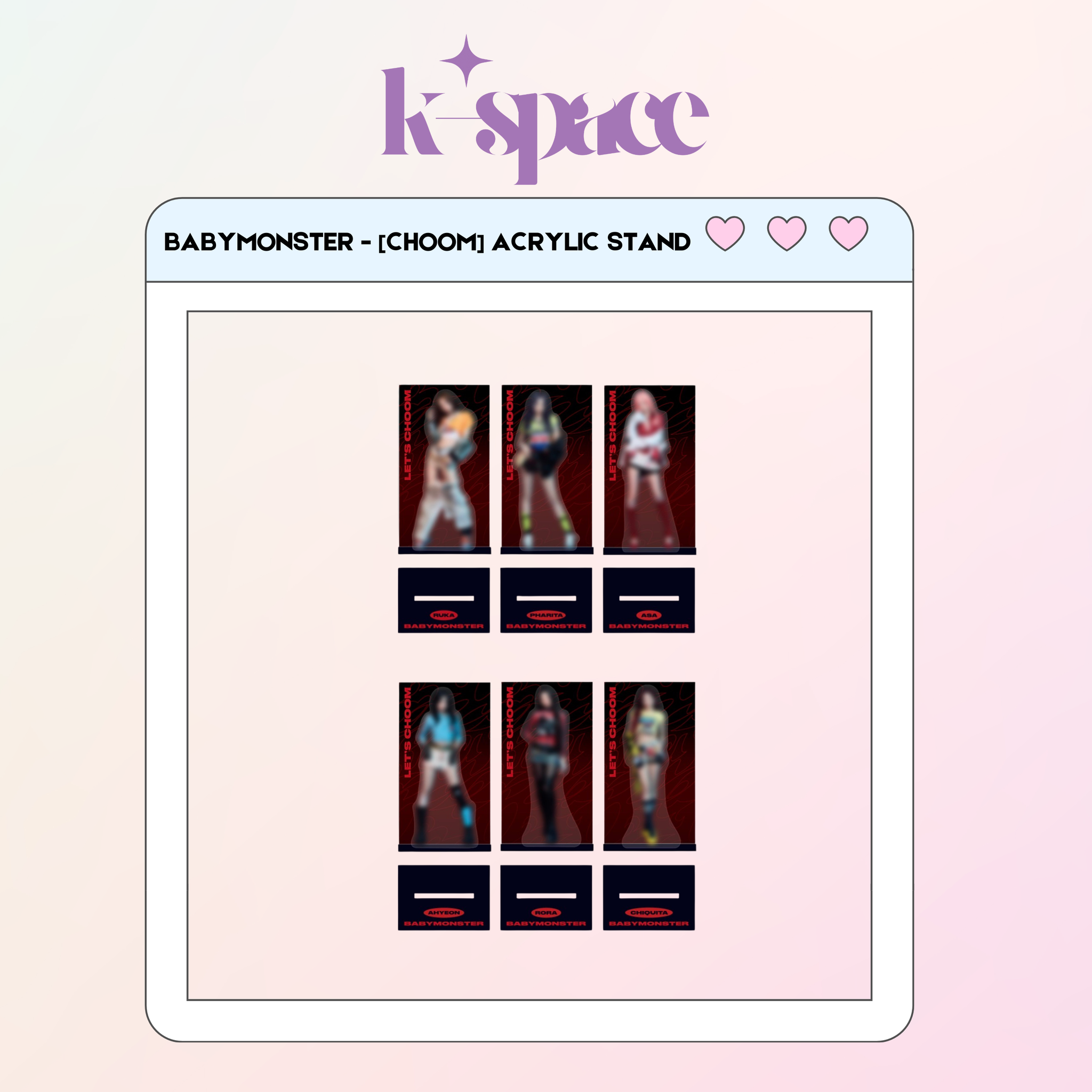 BABYMONSTER - [CHOOM] ACRYLIC STAND_0