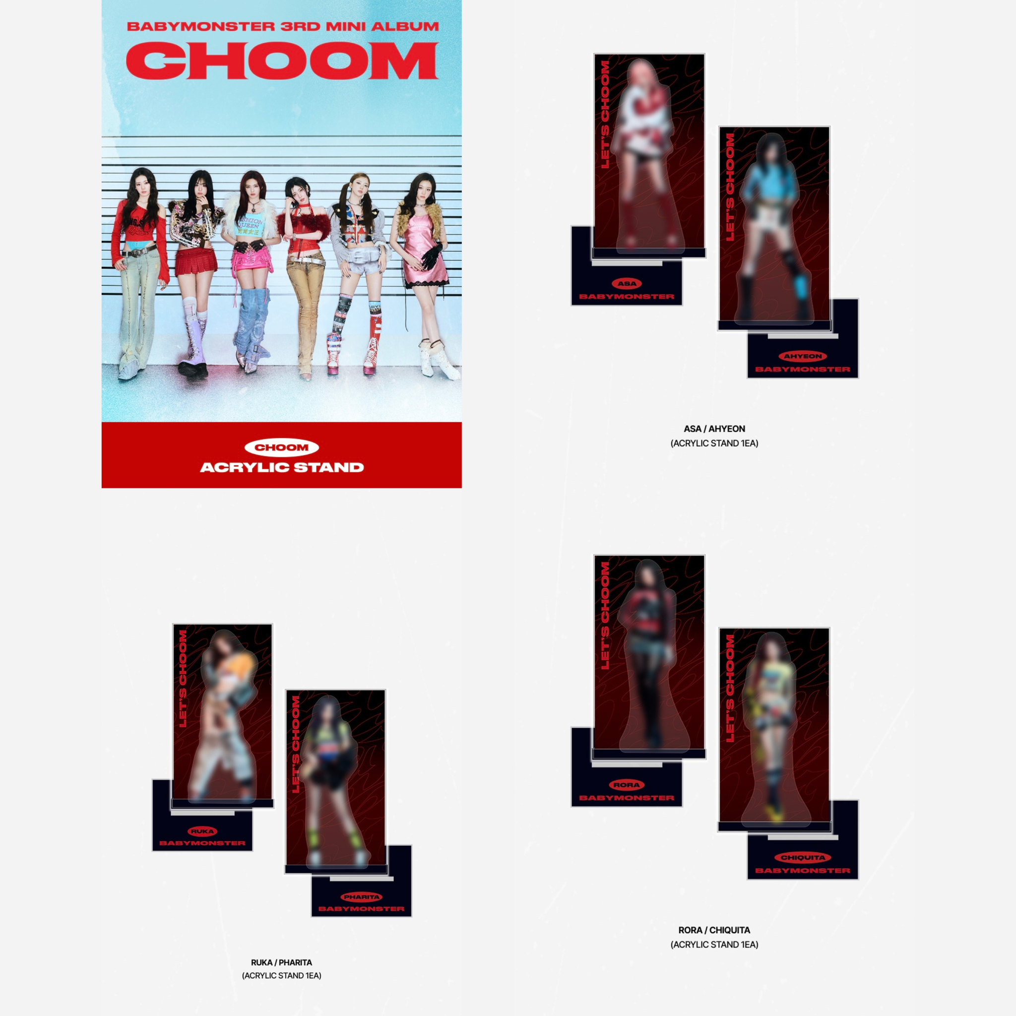 BABYMONSTER - [CHOOM] ACRYLIC STAND_1