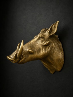 Warthog Bust Wall Hook