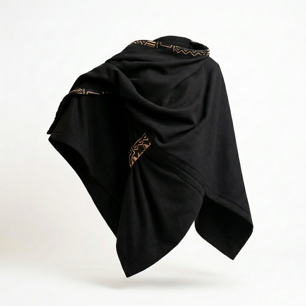 The Jioni Shawl - Black/Beige_1