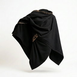 The Jioni Shawl - Black/Beige