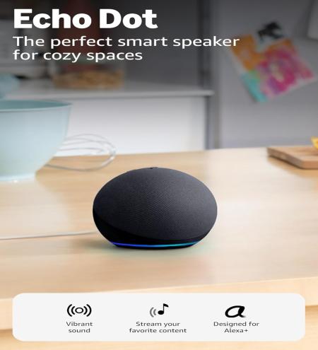 Amazon Echo Dot (newest model) - Vibrant