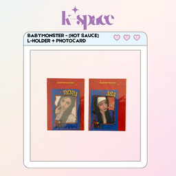 BABYMONSTER - [HOT SAUCE] L-HOLDER + PHOTOCARD