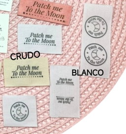 ETIQUETAS TEXTILES para coser ALGODÓN  BLANCO (LEE LA DESCRIPCIÓN) 