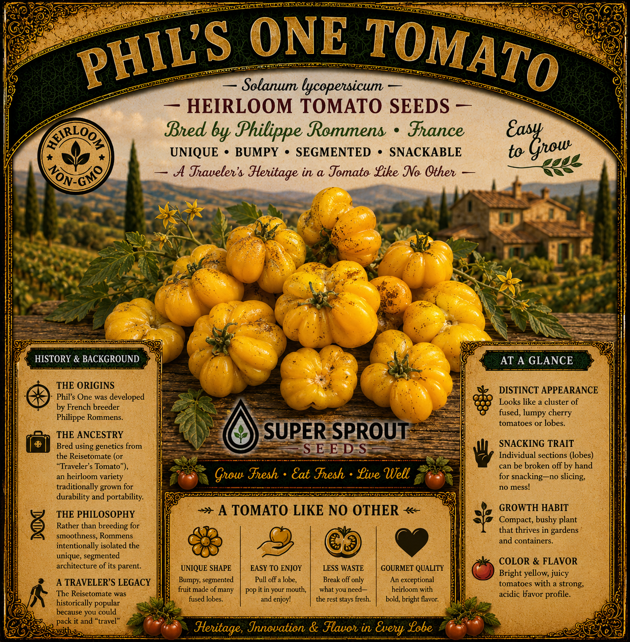 🍅PHIL'S ONE TOMATO 🍅 x 10+ seeds_1