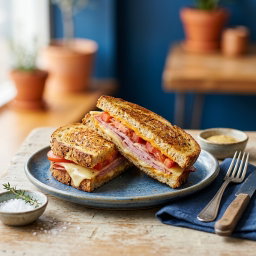 Toasted Ham, Cheese & Tomato