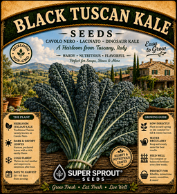 🌱BLACK TUSCAN KALE🌱 x 15+ seeds