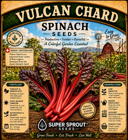 VULCAN CHARD x 50+ organic seeds
