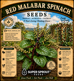 🌿MALABAR SPINACH🌿 x 10+ organic seeds
