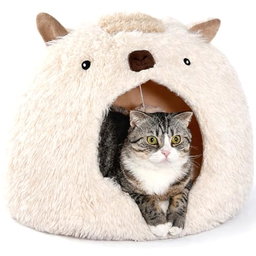  Cature Cat Bed for Indoor Cats | Cute Alpaca Shape Cat House  