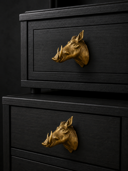 Warthog Bust Drawer Knob