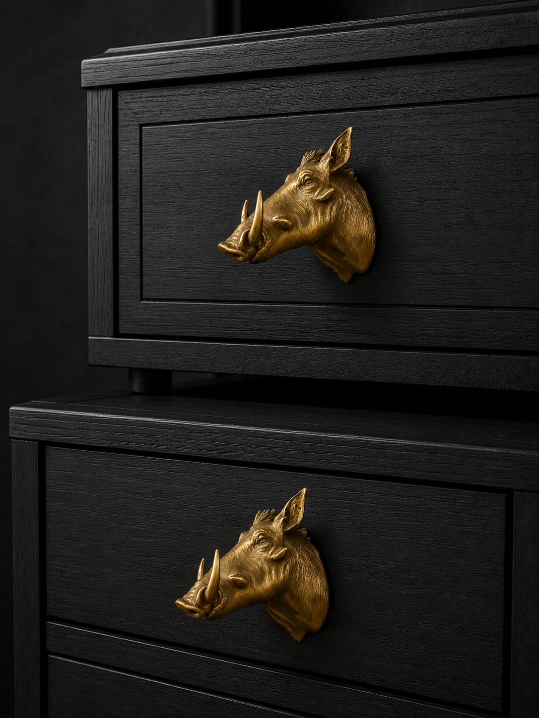 Warthog Bust Drawer Knob