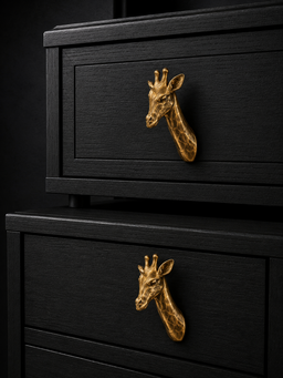 Giraffe Bust Drawer Knob