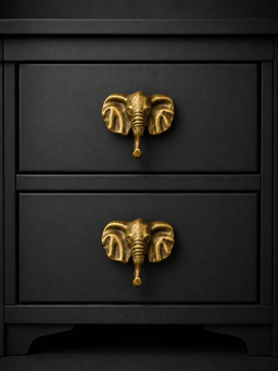 Elephant Bust Drawer Knob