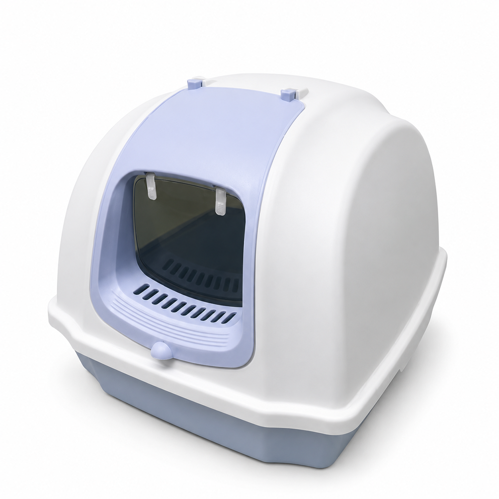Castle Fully Enclosed Cat Litter Box Premium Quality | Price for 1 Box Only | 10 pcs per Box | CBM: 0.184 per Box