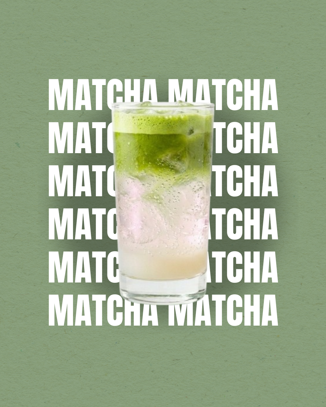 Iced Lychee Matcha Fizz