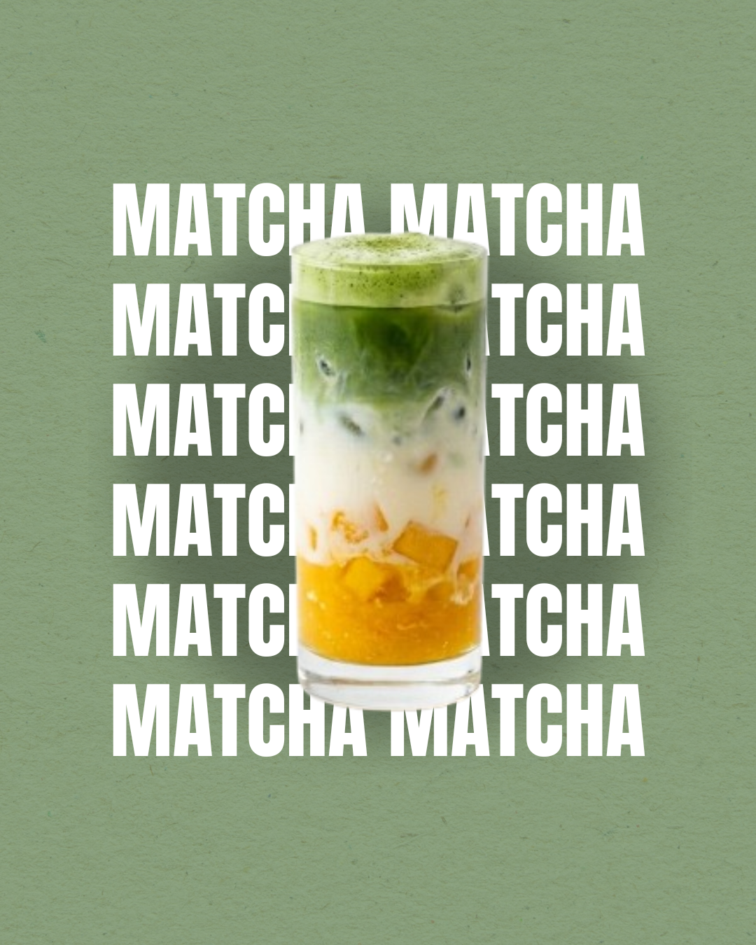 Iced Mango Matcha Latte