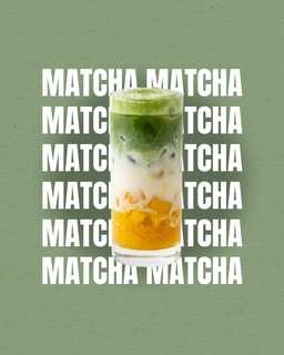 Iced Mango Matcha Latte