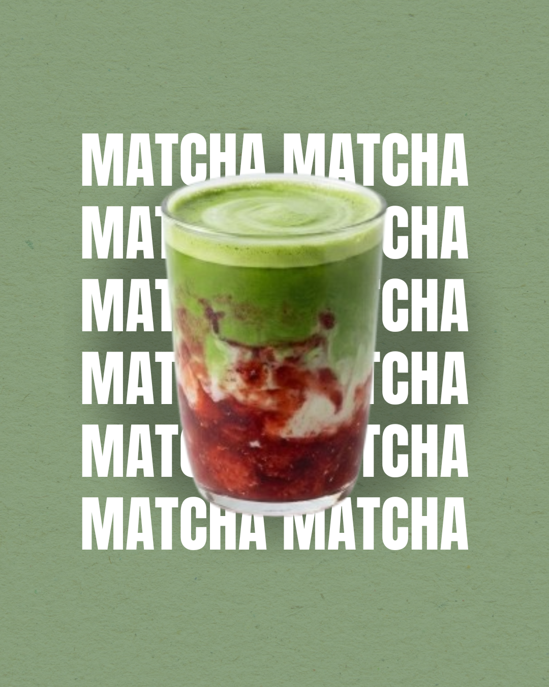 Iced Strawberry Matcha Latte