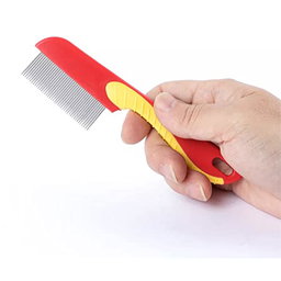  Emily Pets Flea Comb for Cat Dog, Stainless Steel Fine Tooth Flea Lice 