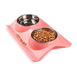  Emily Pets 2 in 1 Food and Water Bowl for Cat, Puppy.