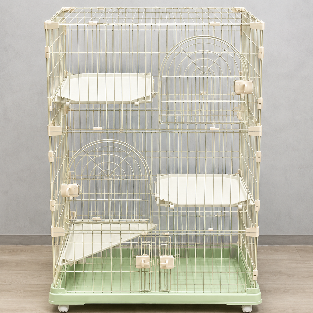 Triple-Layer Cat Cage Premium Quality | Price For 1 Box Only |1 Pcs Per Box | CBM: 0.07 Per Box