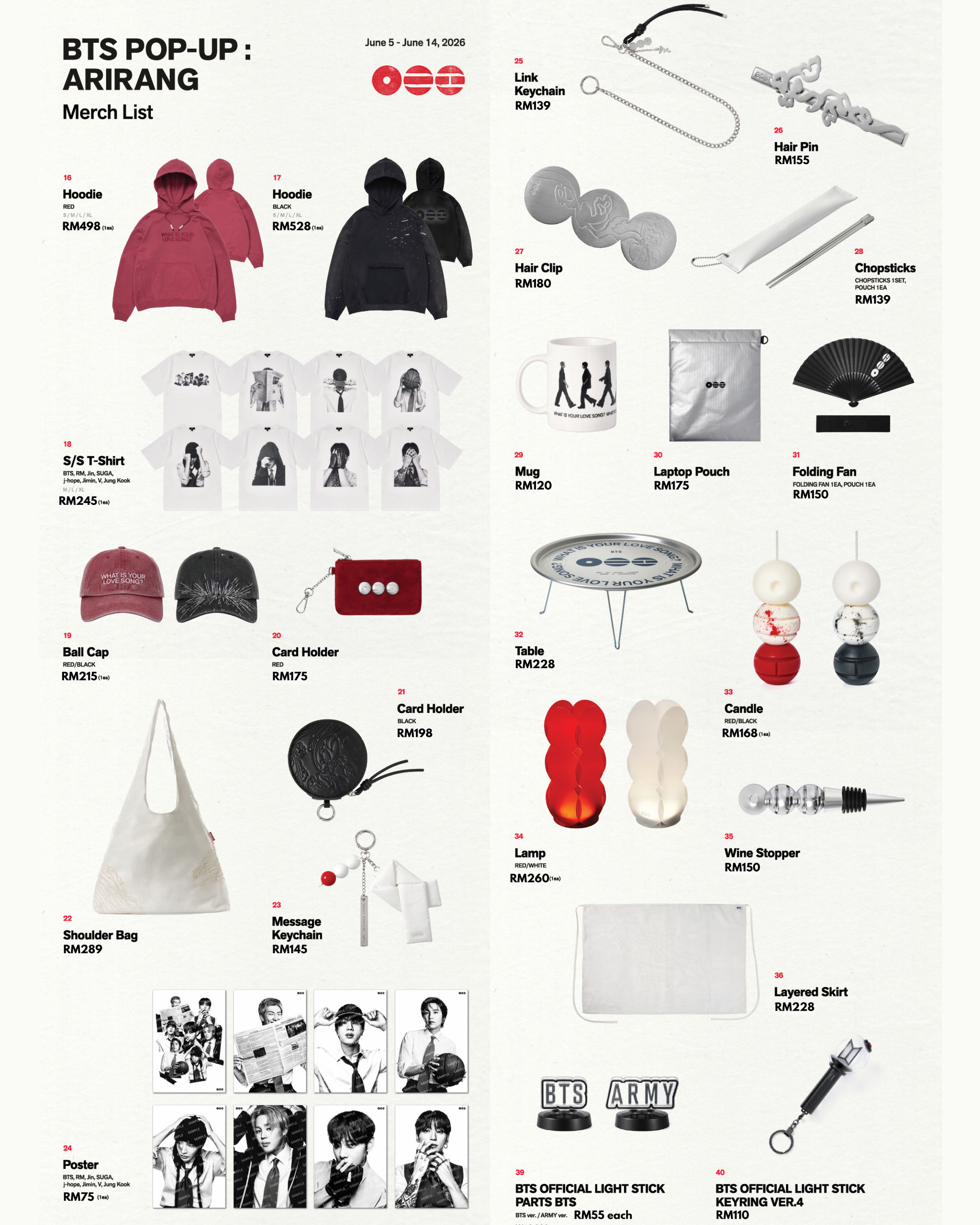 BTS Pop-Up Arirang Official Merch_1