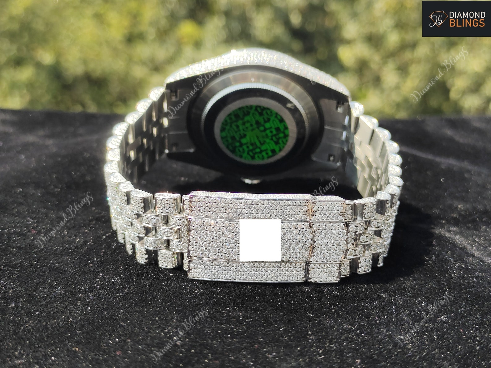 VVS Moissanite Watch, Automatic Bust Down Diamond, Iced Out Mechanical Wristwatch, Luxury Diamond Watch Hip Hop Jewelry For Men_5