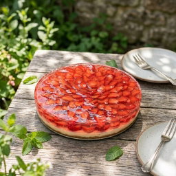 Peach or Strawberry Cheesecake