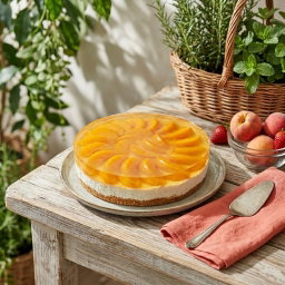 Peach or Strawberry Cheesecake