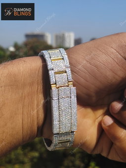 VVS Shiny Luxury Full Iced Out Moissanite Diamond Watch, Bust Down Watch, Icy Full Diamond, Gift For Him Her, Hip Hop Watches