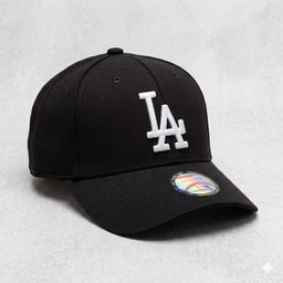 SnapBack LA noir et blanc streetwear 100% coton confortable et unisexe ( ajustable) 