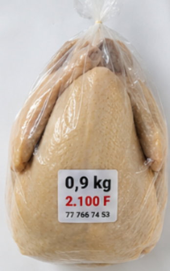 Poulet entier congelé 0,9 kg_0