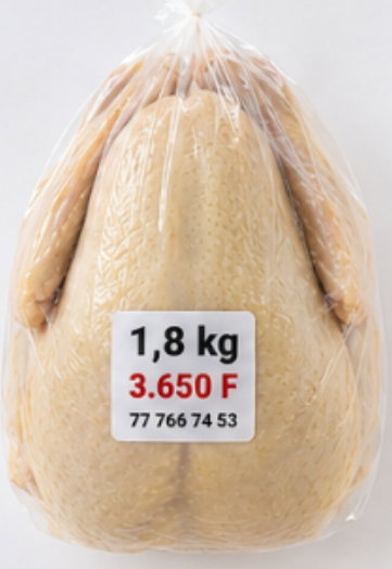 Poulet entier congelé 1,8 kg