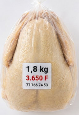 Poulet entier congelé 1,8 kg