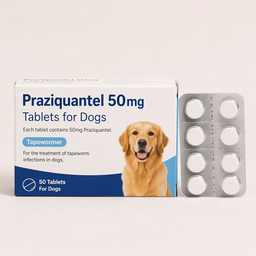Praziquantel 50mg Tablets for Dogs