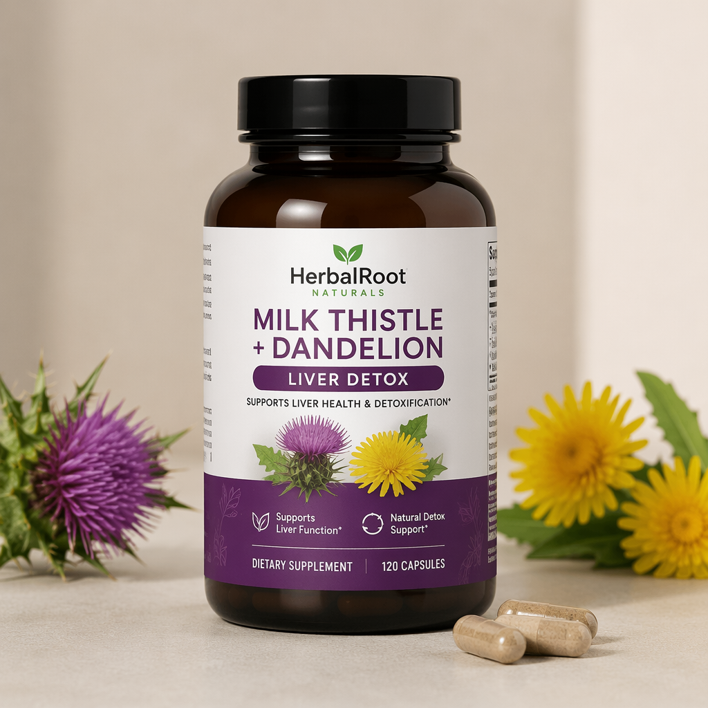Milk Thistle + Dandelion Liver Detox Capsules