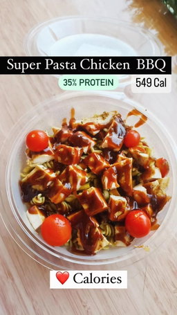 Super pasta chicken BBQ - 549 Cal