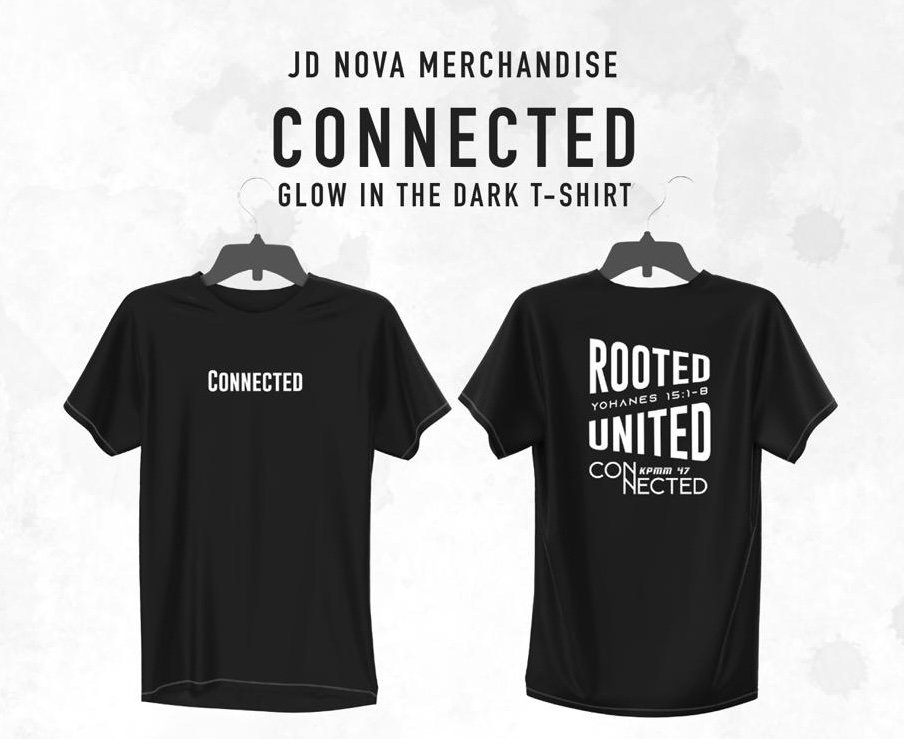 CONNECTED GLOW IN THE DARK BLACK TSHIRT _1