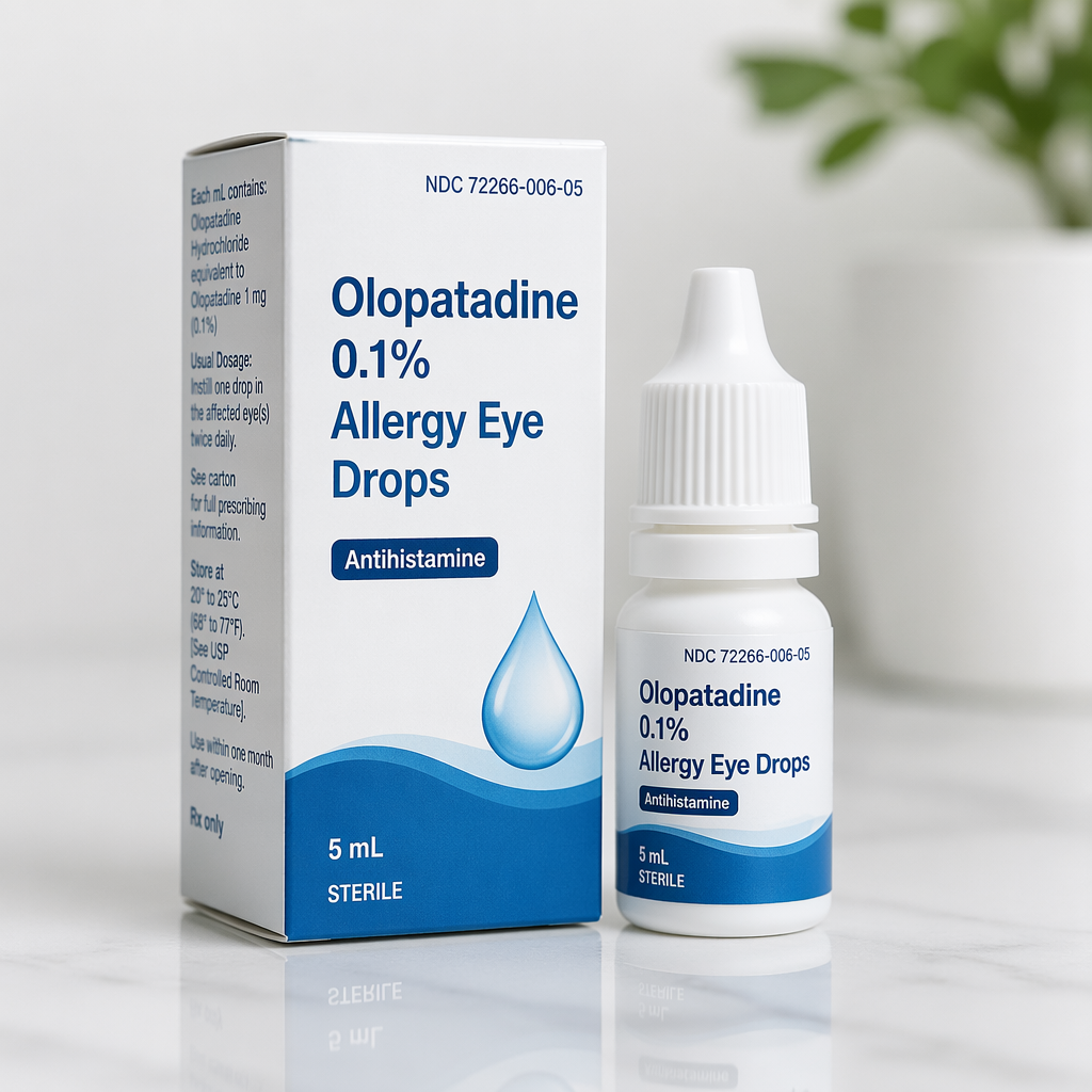 Olopatadine 0.1% Allergy Eye Drops 5ml