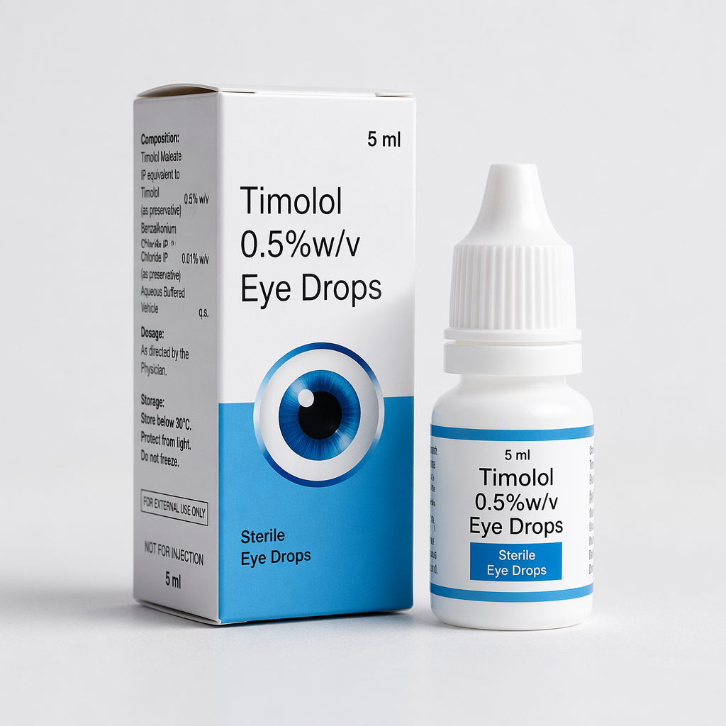 Timolol 0.5% Eye Drops 5ml
